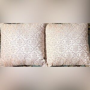 2 The Source SILK beaded Embroidered Throw Pillow